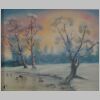Frozen Pond, Oil on Canvas, Bobby Cullimore 2004