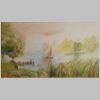 The Jetty, Water Colour, Bobby Cullimore 2004