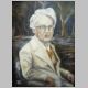 W.B. Yeats, Oil on Canvas, Bobby Cullimore 2008